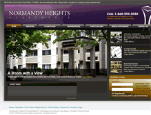 Tablet Screenshot of normandyheightsapartments.com